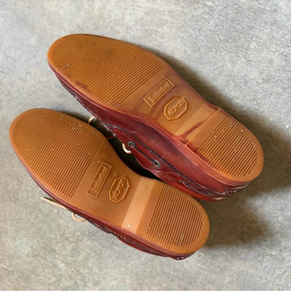Timberland Men’s Leather Brown Boat Shoe